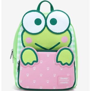 Loungefly SANRIO Keroppi Frog, froggy Green Cosplay Figural Mini Backpack New